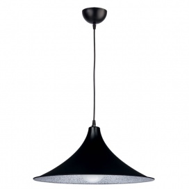 Arkolight Φωτιστικό μονόφωτο Plexiglass μαύρο-ασημί Ε27 Φ42 (1130-41-01/42)