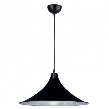 Arkolight Φωτιστικό μονόφωτο Plexiglass μαύρο-ασημί Ε27 Φ42 (1130-41-01/42)