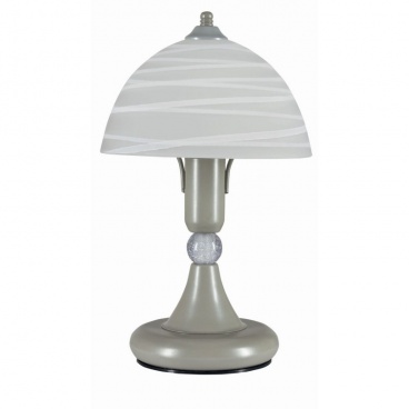 Arkolight Φωτιστικό Πορτατίφ μέταλλο νικελ -γυαλί λευκό Ε14 (Π400-1/18)