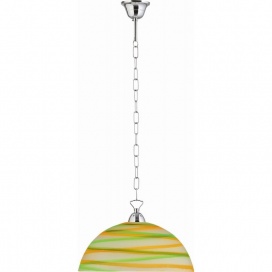Arkolight Φωτιστικό μονόφωτο γυαλί πράσινο-πορτοκαλί Ε27 Φ36 (Β400-4/36)