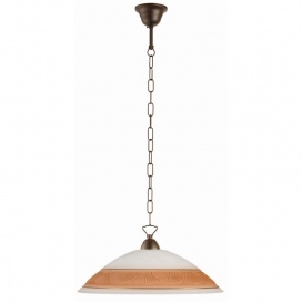 Arkolight Φωτιστικό μονόφωτο γυαλί καφέ Ε27 Φ45 (Β134-3/45)