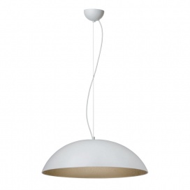 Arkolight Φωτιστικό μονόφωτο Plexiglass λευκό-χρυσό 3χΕ27 Φ47 (130-62-03/47)