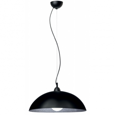 Arkolight Φωτιστικό μονόφωτο Plexiglass μαύρο-ασημί Ε27 Φ40 (130-41-01/40)