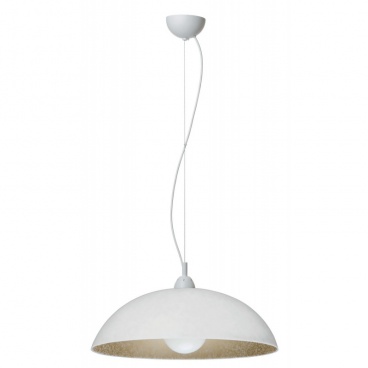 Arkolight Φωτιστικό μονόφωτο Plexiglass λευκό-χρυσό Ε27 Φ40 (130-62-01/40)