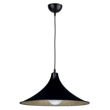 Arkolight Φωτιστικό μονόφωτο Plexiglass μαύρο-χρυσό Ε27 Φ42 (1130-42-01/42)