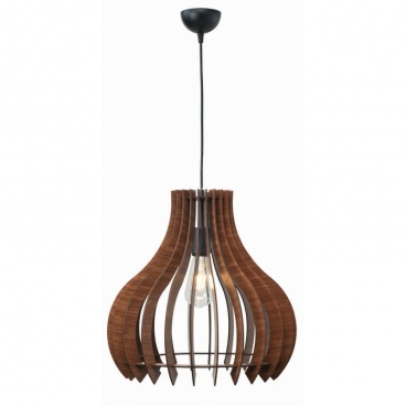 Arkolight Φωτιστικό μονόφωτο ξύλο καφέ Ε27 Φ42 (881-3/42)