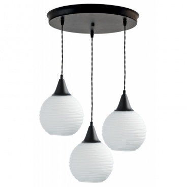 Arkolight Φωτιστικό Πολύφωτο 3Φ Μέταλλο-Γυαλί Ε27 (2451-6/3)