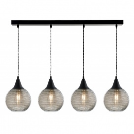 Arkolight Φωτιστικό Πολύφωτο 4Φ Μέταλλο-Γυαλί Ε27 (1451-4/4)