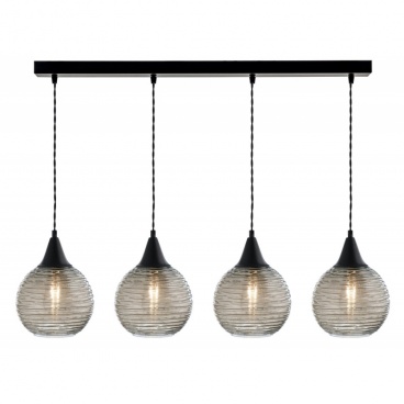 Arkolight Φωτιστικό Πολύφωτο 4Φ Μέταλλο-Γυαλί Ε27 (1451-4/4)