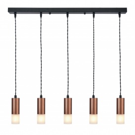 Arkolight Φωτιστικό πολύφωτο 5Φ αλουμίνιο-plexi G9 (1180-7/5)