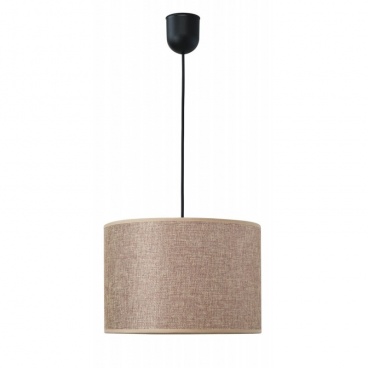 Arkolight Φωτιστικό μονόφωτο αμπαζούρ μόκα Ε27 Φ30 (Ρ420-3/30)