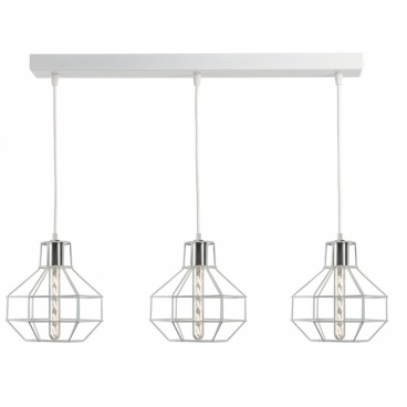 Arkolight Φωτιστικό Πολύφωτο 3Φ Μέταλλο λευκό Ε27 (1166-1/3)