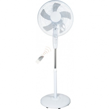Jager Ανεμιστήρας Ορθοστάτης 50W Ø40 με Τηλεχειριστήριο Λευκός (ASF-1621R)