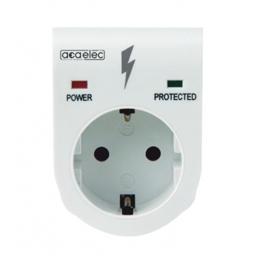 Acaelec Πρίζα Schuko με Προστασία Υπέρτασης (CM35SPD)