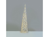 Επιτραπέζιο WHITE & SILVER CONE Δέντρο 40 Led Θερμά 80cm (X11401118)