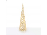 Επιτραπέζιο WHITE & GOLD CONE Δέντρο 30 Led Θερμά 60cm (X11301117)