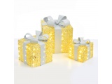 SET "GOLD SILK GIFT BOX, SILVER BOW 18, 24, 30cm (X1190115)