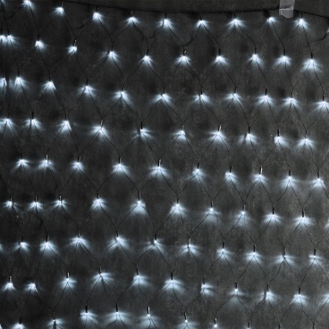 240 Led (5mm) Λαμπάκια Δίχτυ Ψυχρά με Πράσινο Καλώδιο (X08240211)