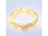 20 Led (3mm) Θερμά Λαμπάκια με Ασημί Καλώδιο Χαλκού (X0120111)