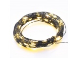 20 Led (3mm) Θερμά Λαμπάκια με Μαύρο Καλώδιο Χαλκού (X0120141)
