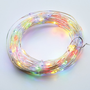 20 Led (3mm) RGB & Κίτρινα Λαμπάκια με Ασημί Καλώδιο Χαλκού (X0120311)