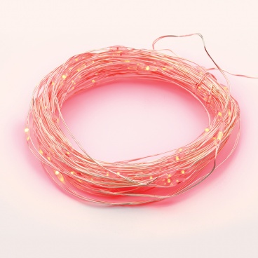 100 Led (3mm) Κόκκινα Λαμπάκια με Ασημί Καλώδιο Χαλκού & Πρόγραμμα (XSW100RAF44)
