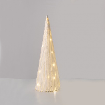 Επιτραπέζιο WHITE PAPER CONE Δέντρο 40 Mini Led Θερμά 90cm (X114011323)