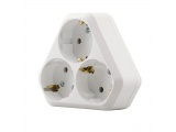 Makel Αντάπτορας Schuko 3 Θέσεων Τριγωνικός (10001204K)