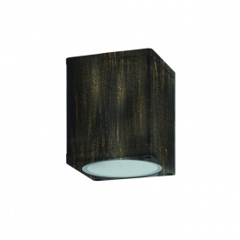 Aca Σποτ Οροφής GU10 IP65 Χρυσό - Μαύρο (LG2401GU10GB)