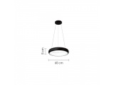 InLight Led Κρεμαστό Φωτιστικό 110W 3CCT Μαύρο (42023-A-Black)