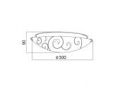 Aca Δίφωτη Πλαφονιέρα Ø30 (AD994706)