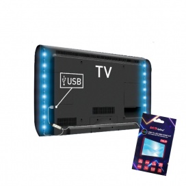 Aca USB TV LED KIT λωρίδα 2x 2.4W 5V USB RGB (TVLIT)