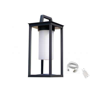 Aca Επαναφορτιζόμενο Led Επιτραπέζιο Φωτιστικό Σκούρο Γκρι (LG630G)