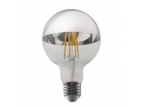 Λάμπα Led Filament Half Silver 8W E27 G95 2700K Dimmable (PALA958WWDIMS)