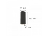 It-Lighting Lanier Led 5W 3000K Επιτοίχιο Φωτιστικό Up-Down Ρυθμιζόμενης Δέσμης Ανθρακί (80201041)