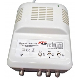 Ενισχυτής Κεντρικός ATC-115 UHF/VHF 35dB/30dB (03.001.0053)