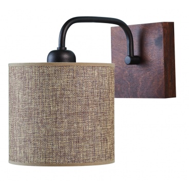 Arkolight Απλίκα Ξύλο-Αμπαζούρ Μόκα E27 Φ15 (420-3/A1)