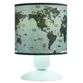 Arkolight Φωτιστικό Πορτατίφ Παιδικό Αμπαζούρ Υδρόγειος E27 Φ15 (4420-24/15)