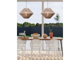 Arkolight Φωτιστικό Μονόφωτο Σχοινί Natural E27 Φ60 (978-2/60)