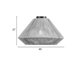 Arkolight Φωτιστικό Μονόφωτο οροφής Σχοινί Natural E27 Φ45 (976-2/45)