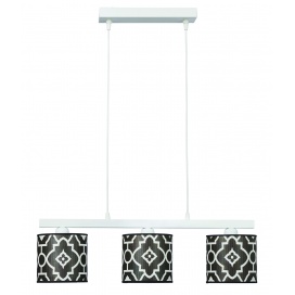 Arkolight Φωτιστικό Πολύφωτο 3Φ Μέταλλο-Αμπαζούρ Γκρι E27 (3420-13/3)