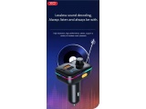 XO BCC09 Φορτιστής Αυτοκινήτου Bluetooth MP3 με TF Card Slot + PD 25W Μαύρο