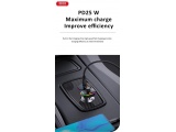 XO BCC09 Φορτιστής Αυτοκινήτου Bluetooth MP3 με TF Card Slot + PD 25W Μαύρο