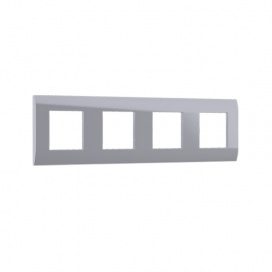 Acaelec Modys Ασημί Πλαίσιο 4x2 Στοιχείων (10101433121)