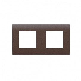 Acaelec Modys Σκούρο Καφέ Πλαίσιο 2x2 Στοιχείων (10101431620)