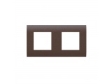 Acaelec Modys Σκούρο Καφέ Πλαίσιο 2x2 Στοιχείων (10101431620)