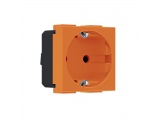 Acaelec Modys Πορτοκαλί Πρίζα Σούκο Ασφαλείας 2P+E 16A 250V~ IP20 (10101312568)