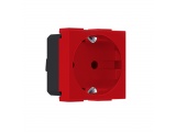 Acaelec Modys Κόκκινη Πρίζα Σούκο Ασφαλείας UPS 2P+E 16A 250V~ IP20 (10101312566)