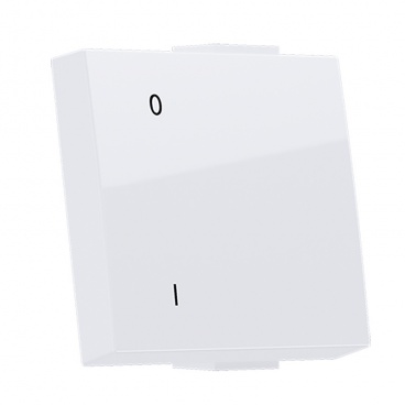 Acaelec Modys Πλήκτρο με Ένδειξη & Σύμβολο 0-I 2 Στοιχείων Λευκό (10101332451)