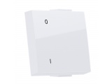 Acaelec Modys Πλήκτρο με Ένδειξη & Σύμβολο 0-I 2 Στοιχείων Λευκό (10101332451)